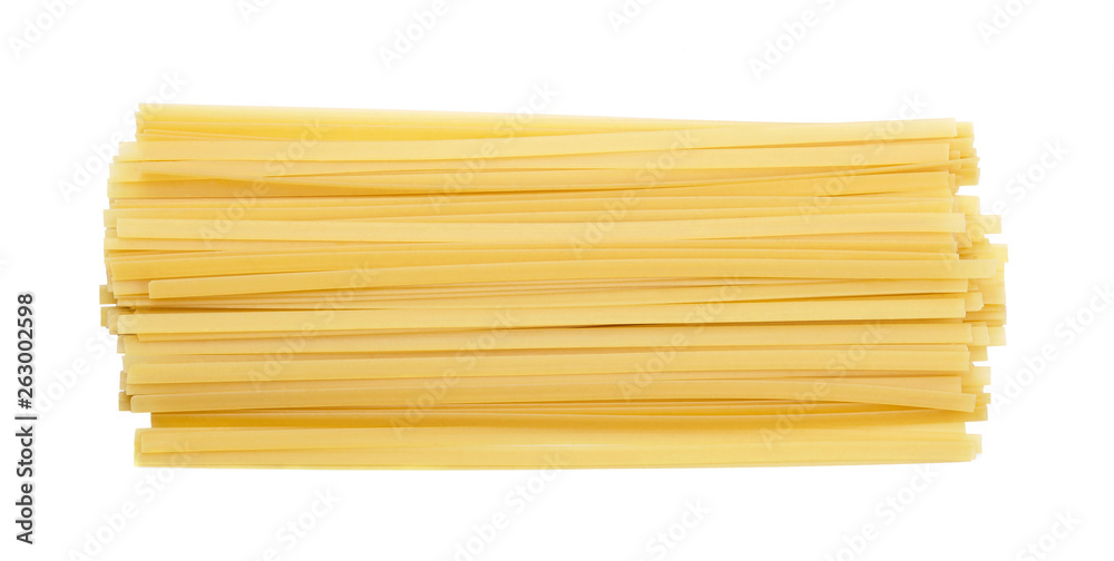 A stack of spaghetti isolated on white background. A stack of spaghetti isolated on white background.