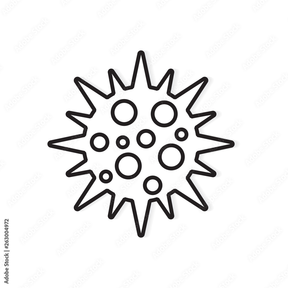 bacteria, microbe icon- vector illustration bacteria, microbe icon- vector illustration