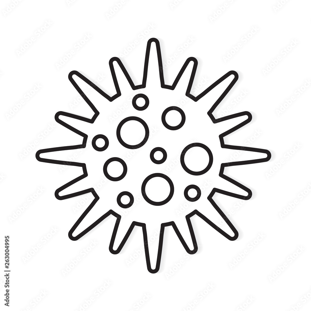 bacteria, microbe icon- vector illustration bacteria, microbe icon- vector illustration