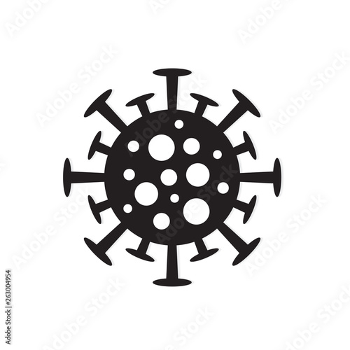 bacteria, microbe icon- vector illustration