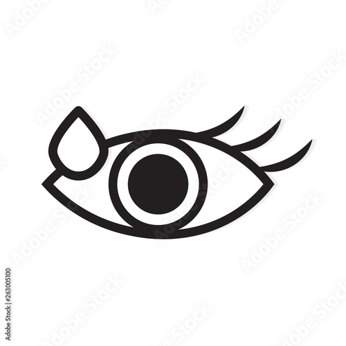 eye drops icon- vector illustration
