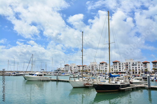 jachty w Agadir, Maroko photo