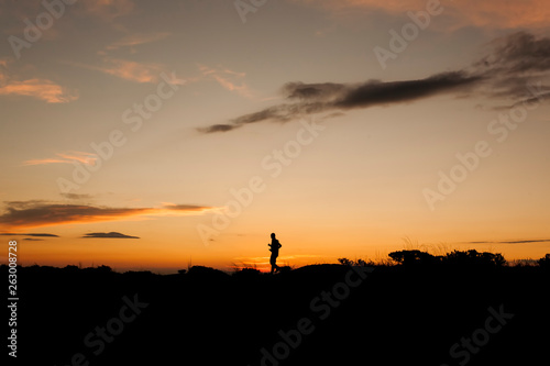  Happy time on sunset and silhouette human © kazim kuyucu