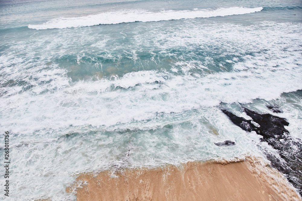 Fototapeta premium Dreamland beach. View from Uluwatu cliff. 