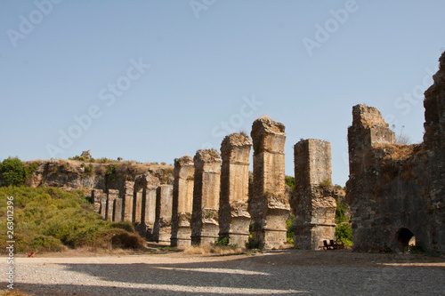 ruins of roman forum in turkey