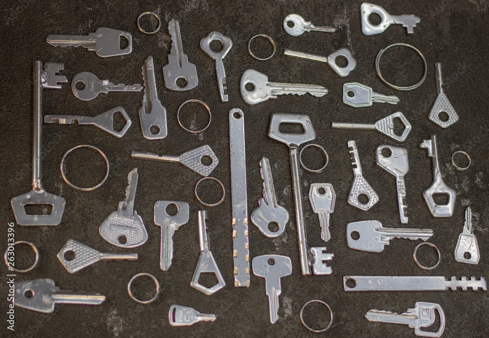 Conceptual image with keys as a background. Conceptual image with keys as a background.