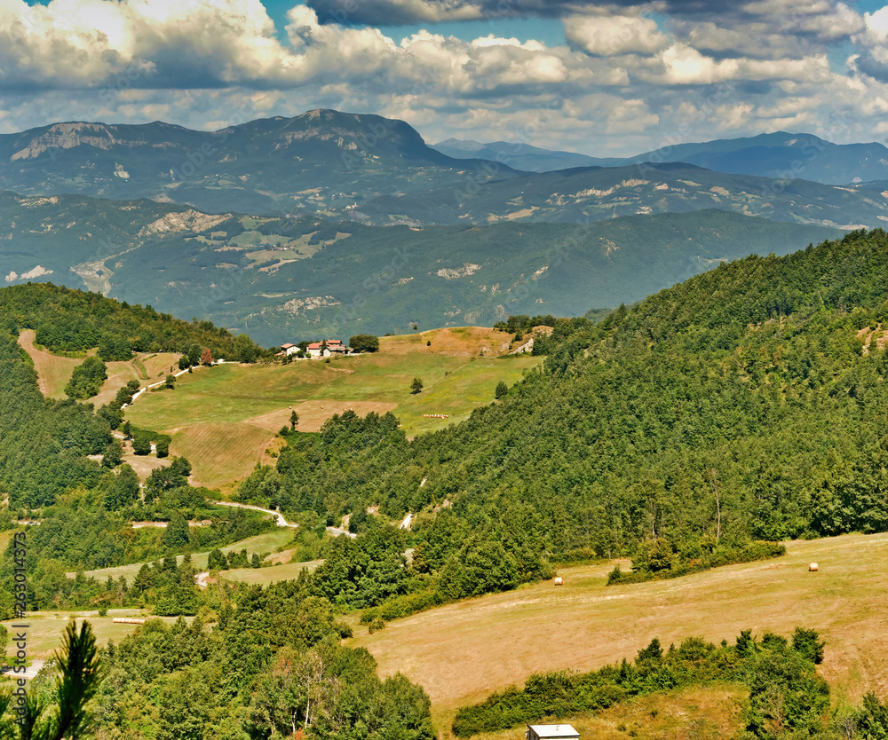 berceto and place near the little village in emilia romagna