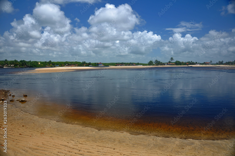 Rio Ceará Mirim, reflexos, Genipabu