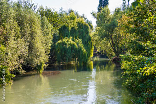 Natural park of the Sile river in Italy