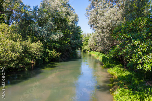 Natural park of the Sile river in Italy