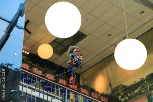 Toy, clown on the rope