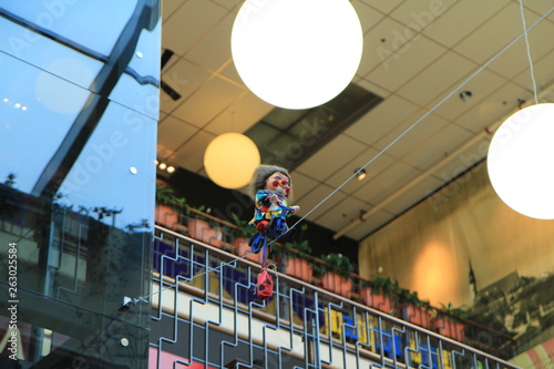 Toy, clown on the rope
