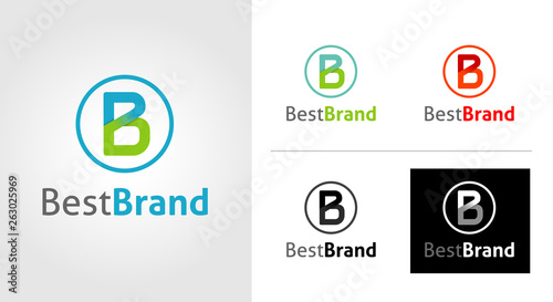 B Letter Logo Template Set