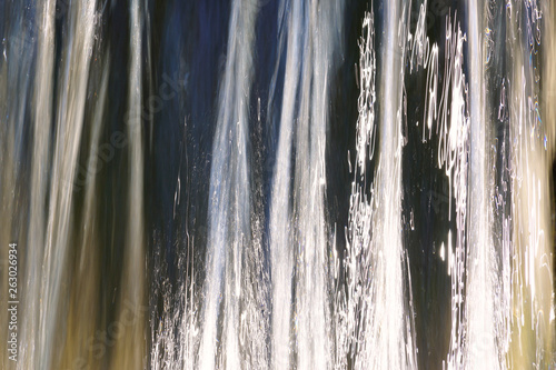 Waterfall. Natural background of flowing water.