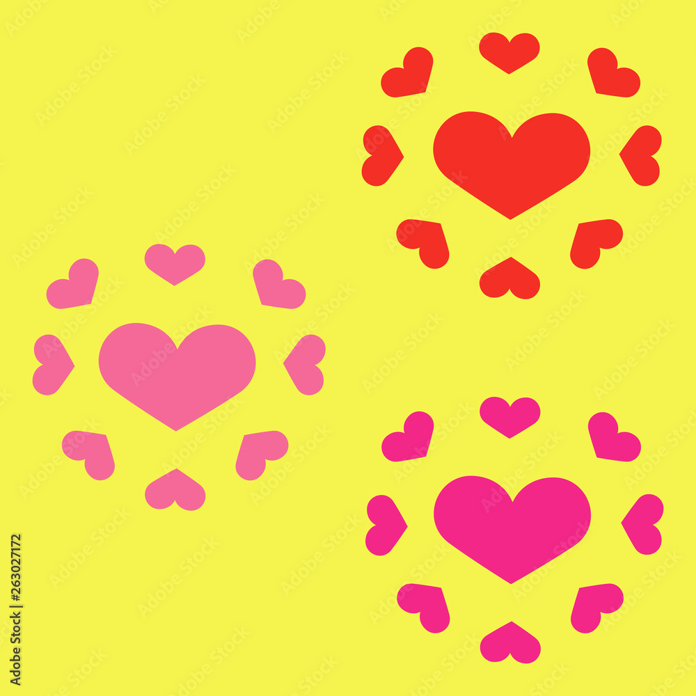 Vector art in love and romantic with heart shape in positive emotion concept for all design.