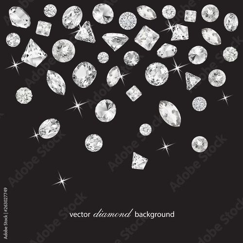 Abstract background with falling  diamonds  for graphic design