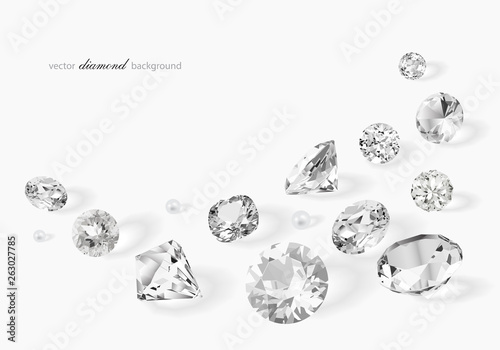 Luxury background with diamonds for modern design