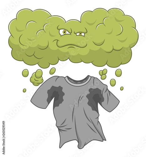 Cartoon dirty t-shirt