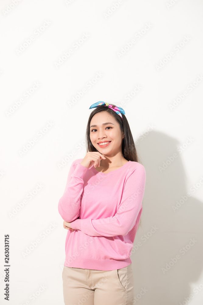 Portrait of a smiling happy young woman Portrait of a smiling happy young woman