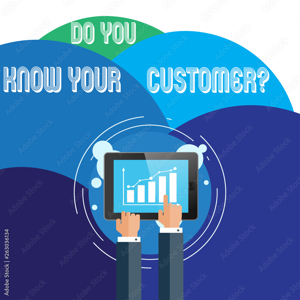 Handwriting text Do You Know Your Customer Question. Conceptual photo service identify clients with relevant information Businessman Hand Touching Pointing to Bar Line Chart on Smartphone Screen Handwriting text Do You Know Your Customer Question. Conceptual photo service identify clients with relevant information Businessman Hand Touching Pointing to Bar Line Chart on Smartphone Screen