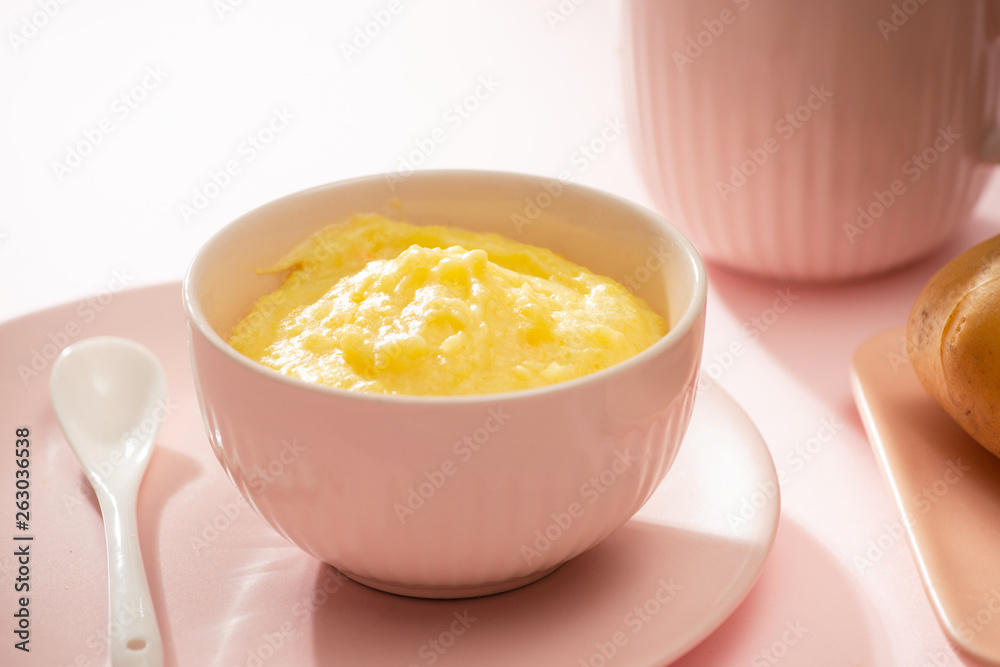 Homemade vegetable baby food. Potato puree for baby Homemade vegetable baby food. Potato puree for baby