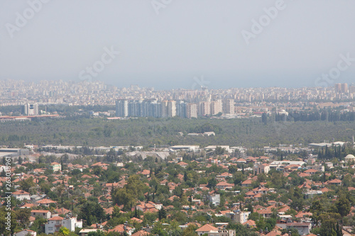 aerial view of the city