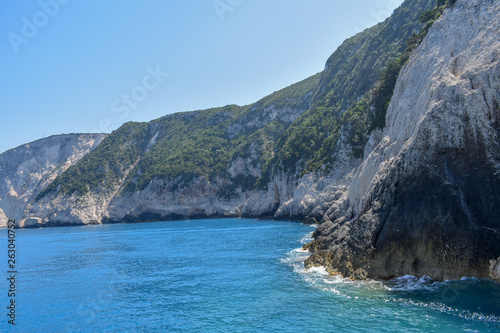 amazing turquoise sea and beautiful beaches of Lefkada island. Greece