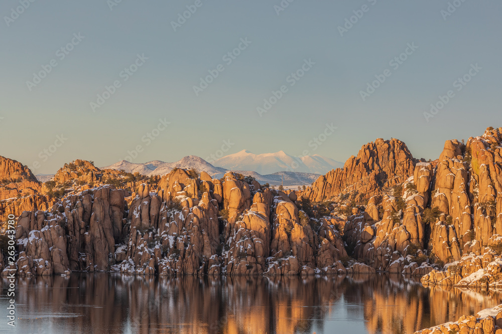 Winter Landscape at Watson Lake Prescott Arizona