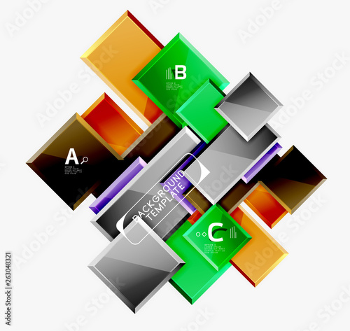 Free Download Abstract square composition for background, banner or logo - GFXLoad