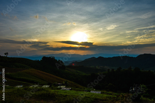  Mountain tree sky in Thailand  