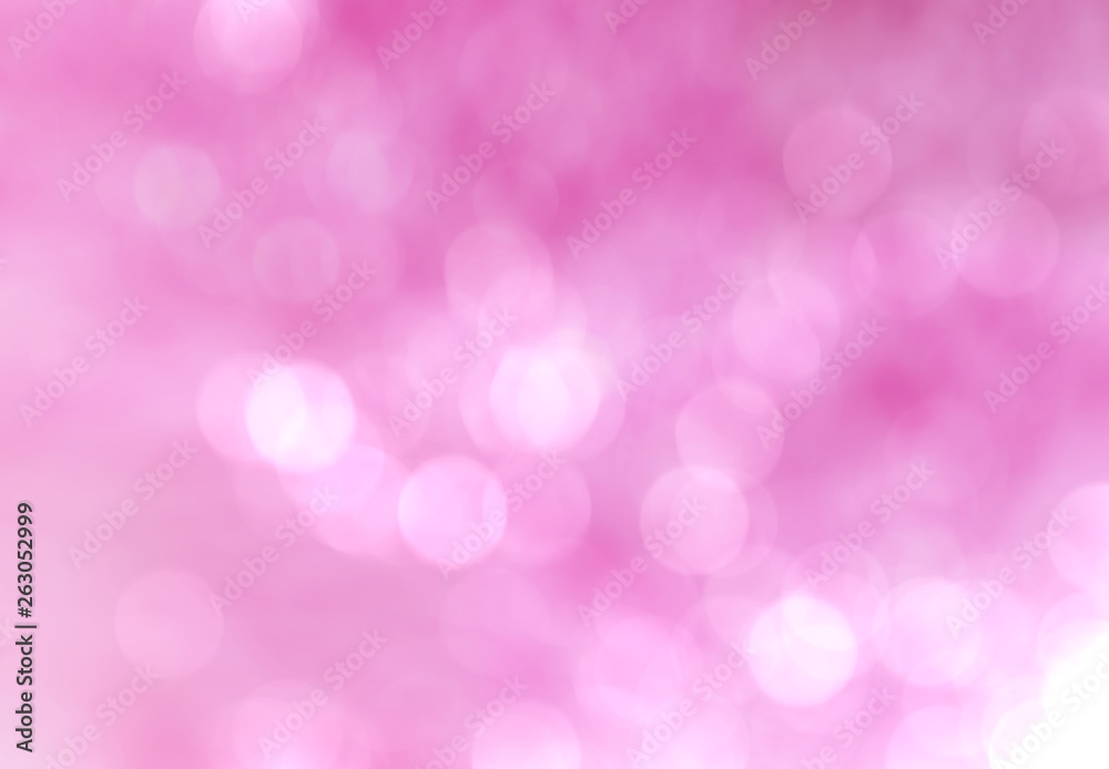 Pastel pink abstract blur bokeh lights. defocused background.