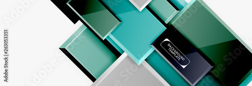 Minimal square banner abstract background