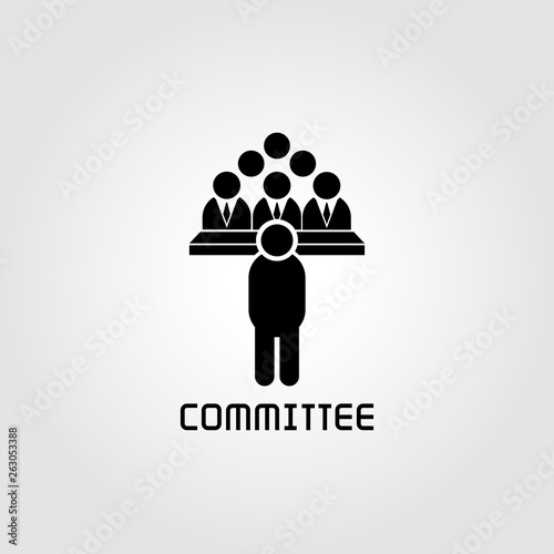 committee icon, business conference icon