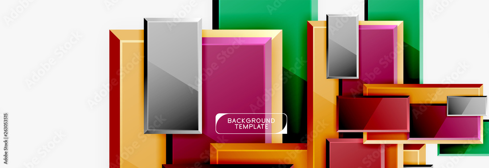 Abstract square composition for background, banner or logo Abstract square composition for background, banner or logo