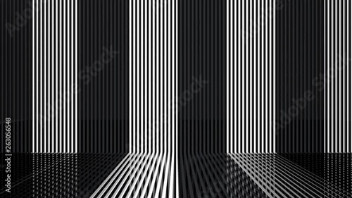 loopable monochrome vertical light pattern wall movement motion background footage.
