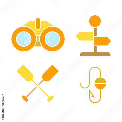 camping and ourdoor collection icons