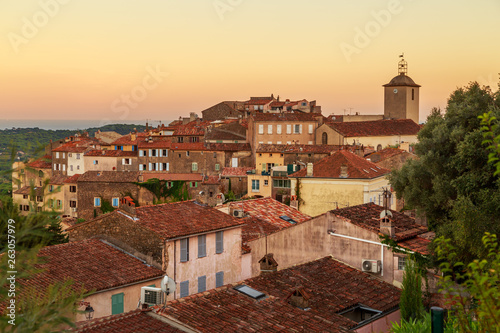 Obraz na płótnie View of Ramatuelle, France w salonie