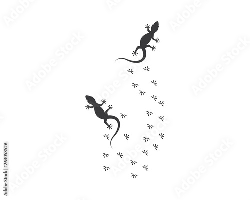 Lizard vector illustration logo