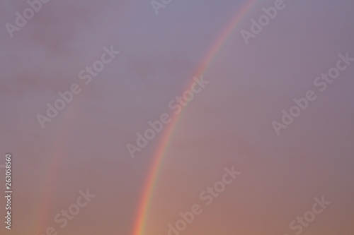 Colorful rainbow in the sky