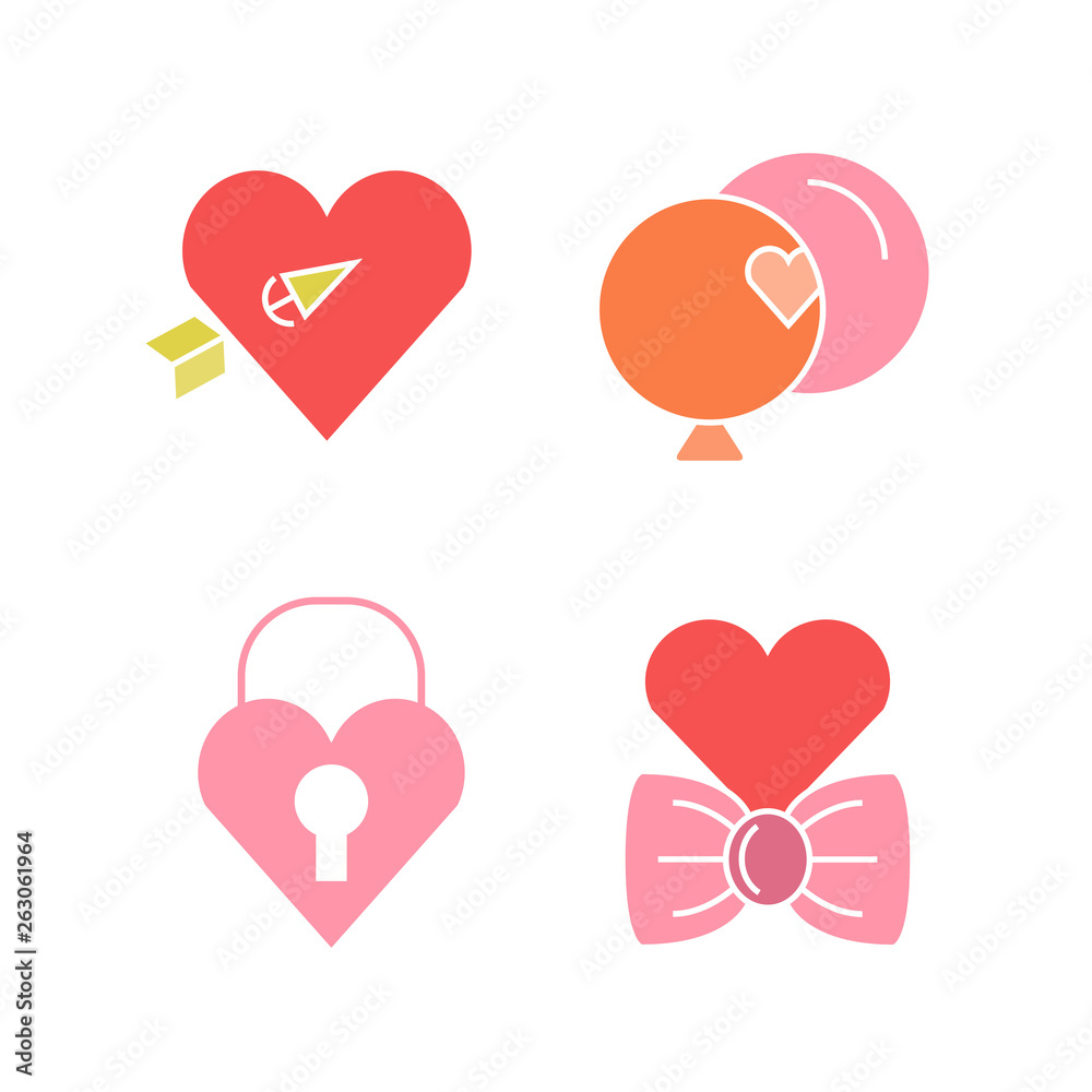 wedding and gift icons set wedding and gift icons set