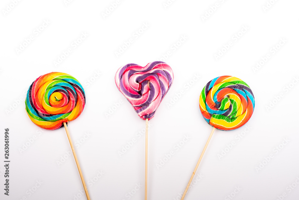 colorful lollipop isolated colorful lollipop isolated