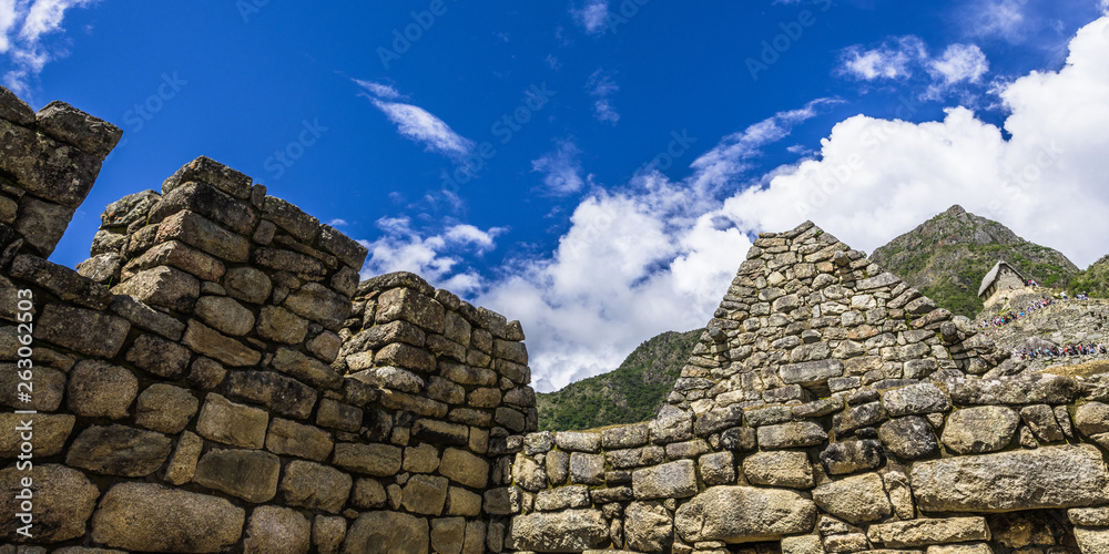 The sky above the ancient walls of Machu Picchu