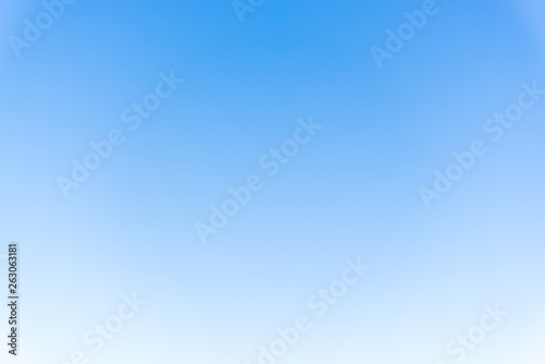 clear sky without clouds, light blue sky above the horizon without clouds for the background