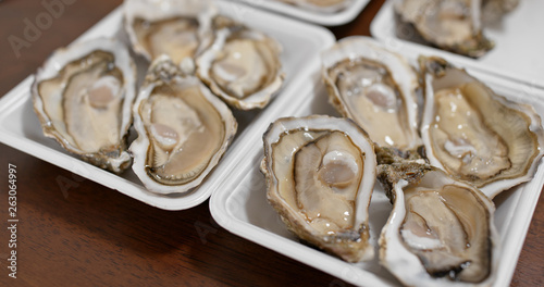 Raw fresh oyster
