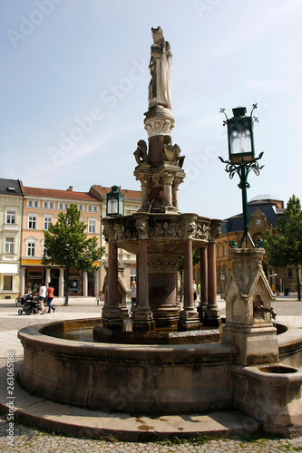 The Heinrichsbrunnen of Meiningen, Germany photo