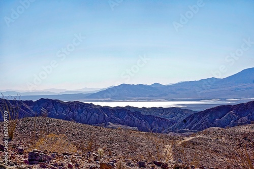 view of Salton Sea from Mecca Hills