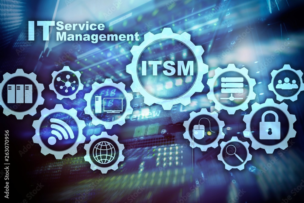 ITSM. IT Service Management. Concept for information technology service