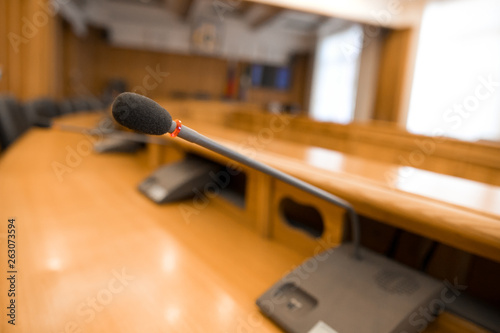 Table microphone at meeting room