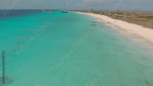 Klein Curacao island. Drone shooting