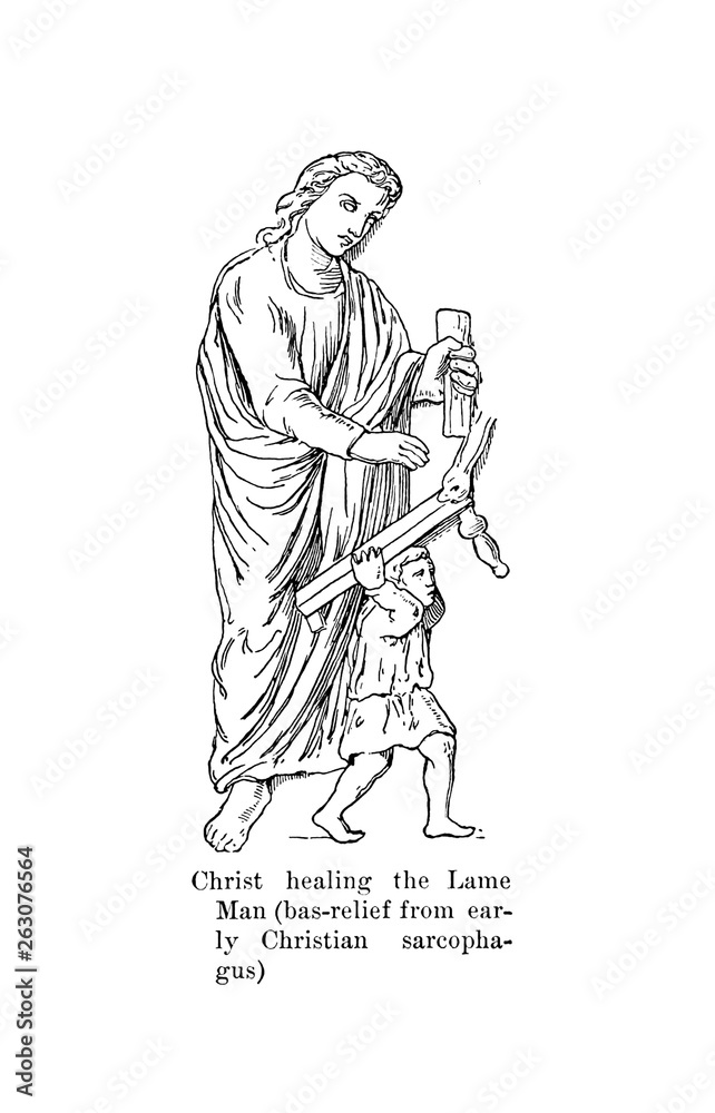 Christian illustration. Old image Christian illustration. Old image
